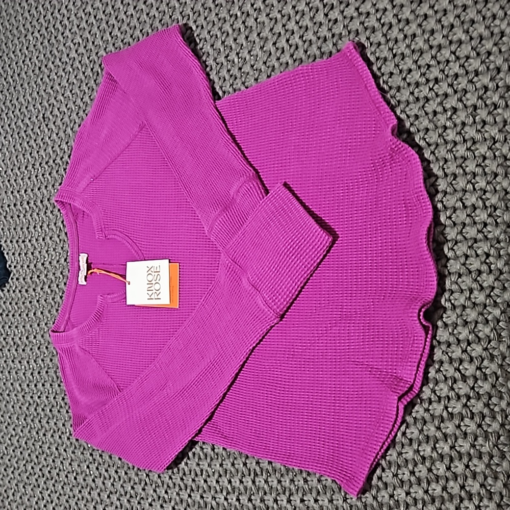 💥PRICE DROP! NWT Knox Rose women's long sleeve notch neck thermal.